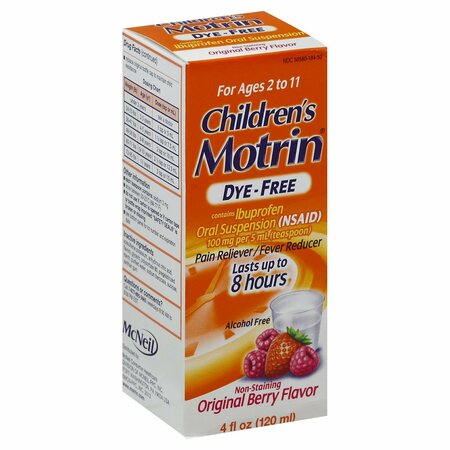 MOTRIN Children's Dye Free Berry liquid 4 Oz 483923